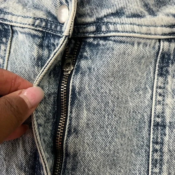 BA&SH Mame Boyfriend Acid Wash Jeans Ankle Length Womens 4 - Picture 3 of 16